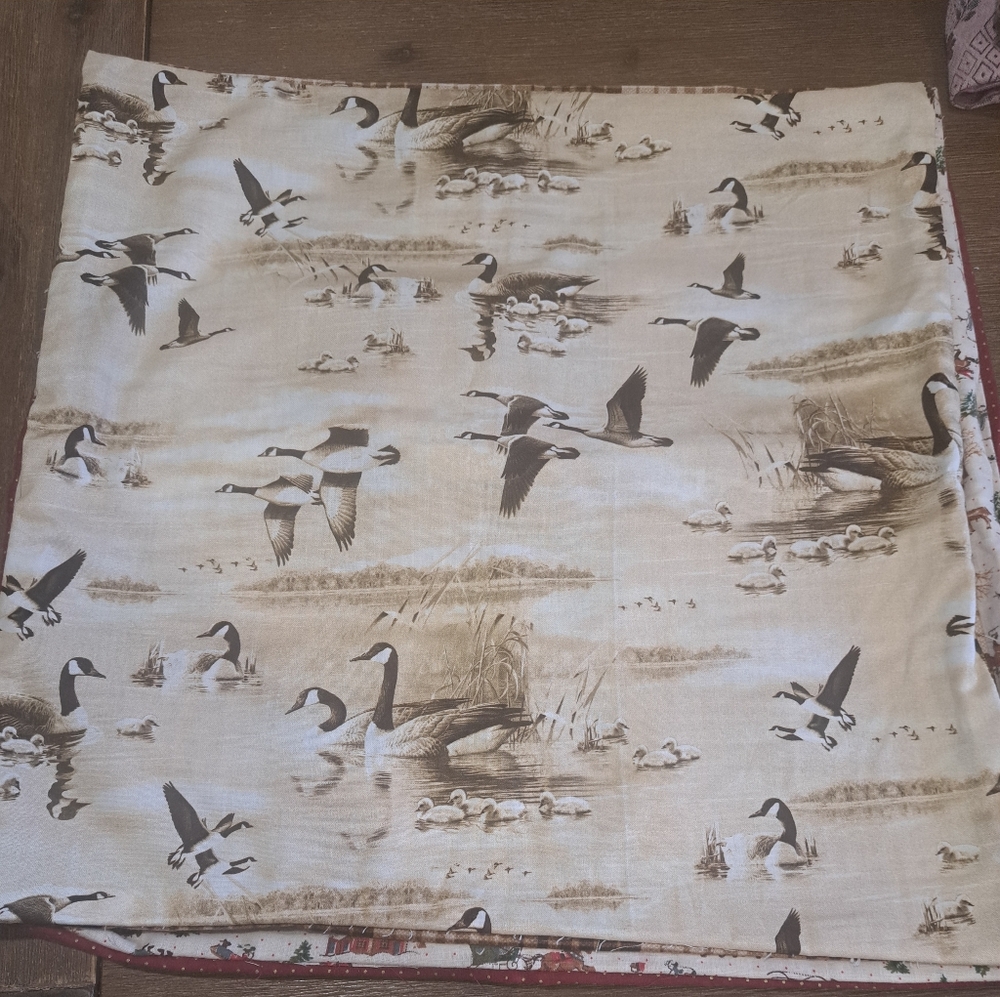 Geese pillow cover 18"x18